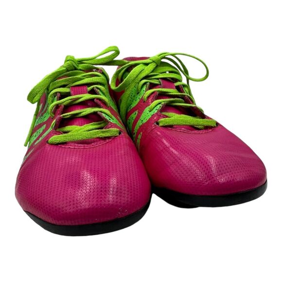 Adidas X 15.4 FXG Boots Cleats Kids 1.5 Shoes Soccer Football Pink Green Outdoor - Picture 3 of 15